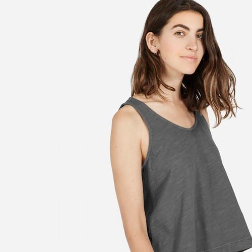 Everlane The Texture Tank - Dark Grey