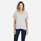 Everlane The Women's U-neck Tee - Light Grey