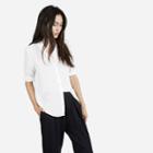 Everlane The Silk Rounded Collar - White