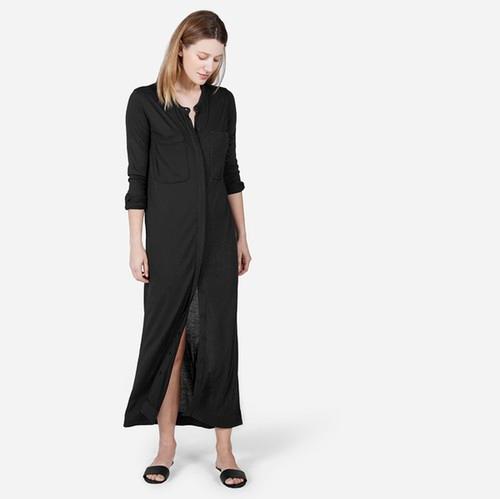 Everlane The Ryan Long-sleeve Dress - Black
