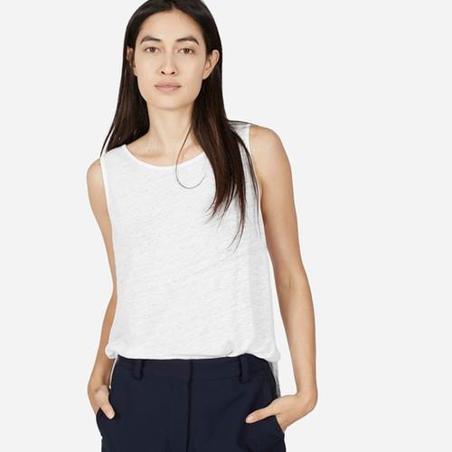 Everlane Women's Linen Tank - White