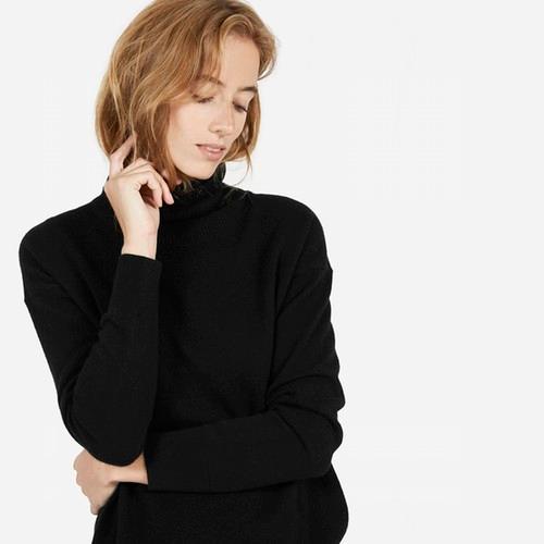 Everlane The Cashmere Turtleneck - Black