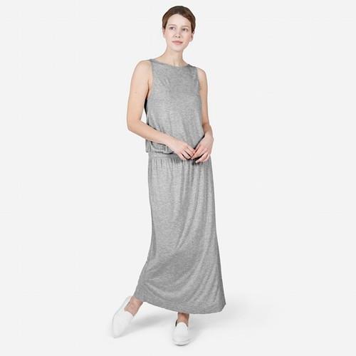 Everlane The Ryan Tank Dress - Heather Grey