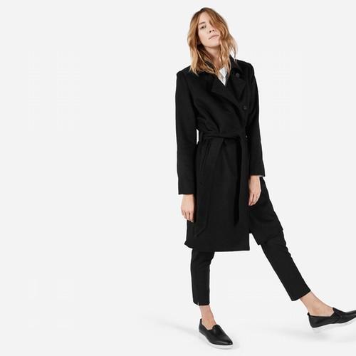 Everlane The Women's Wool Trench - Black