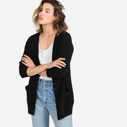 Everlane The Women's Cashmere Cardigan - Black