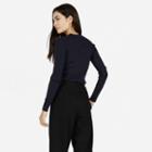 Everlane The Wool Ribbed Long-sleeve - Navy