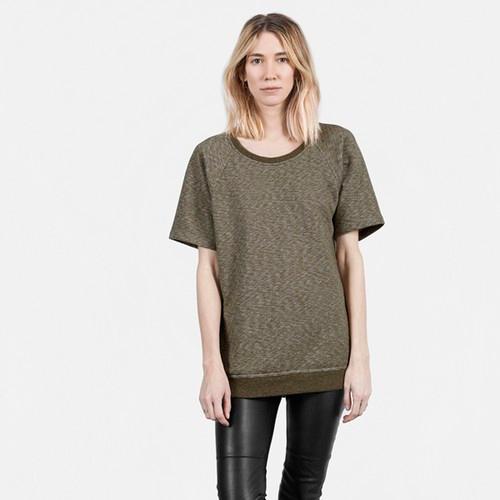 Everlane Women's Tunic Sweatshirt - Green Marled