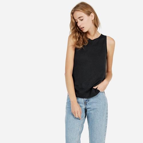 Everlane Women's Linen Tank - Black