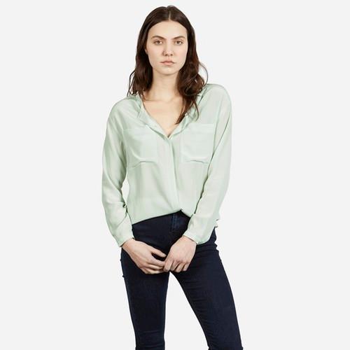 Everlane Women's Silk Pocket - Mint