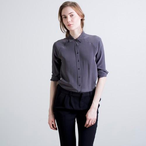 Everlane The Silk Point Collar - Mulberry