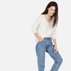 Everlane Women's Long-sleeve V Cotton Sweater - Heather Ash
