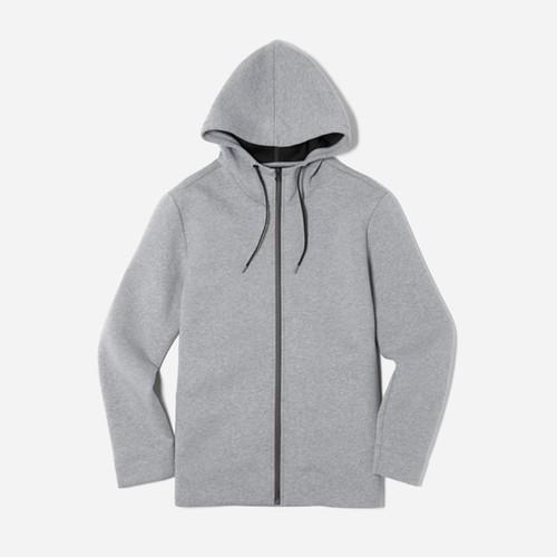 Everlane The Street Fleece Zip Hoodie - Heather Grey