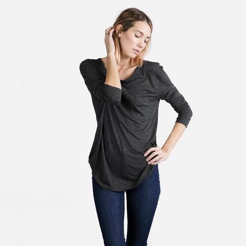 Everlane The Ryan Long Sleeve - Charcoal