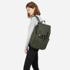 Everlane The Modern Snap Backpack - Moss With Black Leather