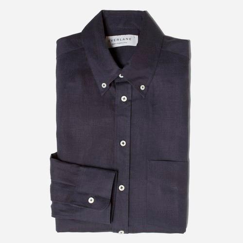 Everlane The Slim Fit Linen Shirt - Navy