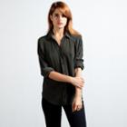Everlane The Silk Point Collar - Pine