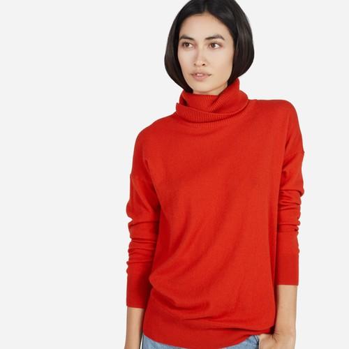 Everlane The Cashmere Turtleneck - Persimmon