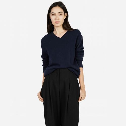 Everlane The Men's Cashmere V-neck For Her - Navy