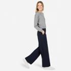 Everlane The Slouchy Wide Leg Pant - Navy