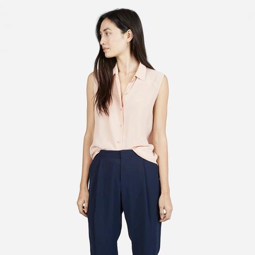 Everlane The Silk Sleeveless - Blush