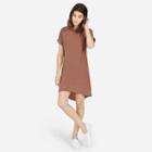 Everlane The Silk Short-sleeve Dress - Rose Taupe