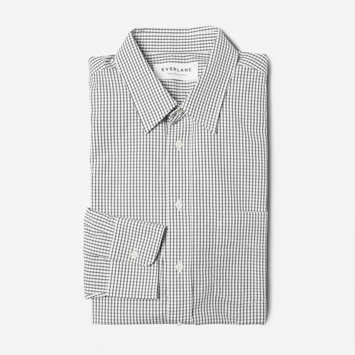 Everlane The Slim Fit Poplin Shirt - Black Check