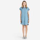 Everlane The Short-sleeve Shirt Dress - Light Denim