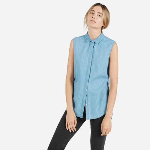 Everlane The Sleeveless - Light Denim