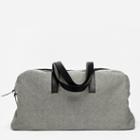 Everlane The Twill Weekender - Reverse Denim With Black Leather