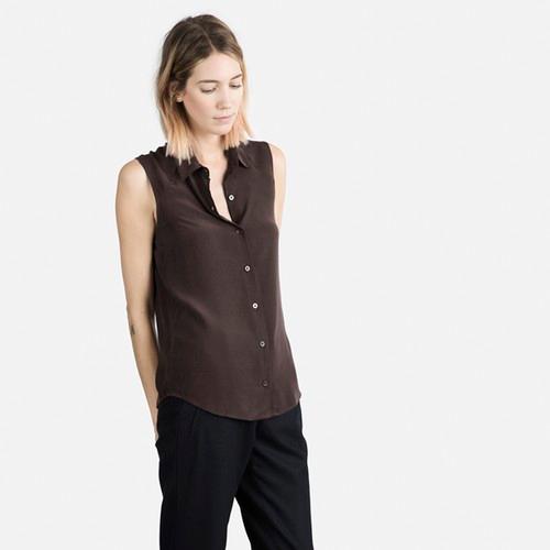 Everlane The Silk Sleeveless - Root