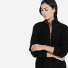 Everlane The Ribbed Zip Cardigan For Her - Black