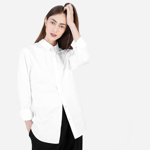 Everlane The Slim Fit Poplin Shirt For Her - White