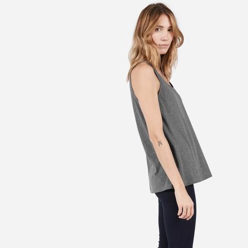 Everlane The Cotton Heather Tank - Charcoal