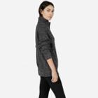 Everlane The Ribbed Zip Cardigan For Her - Black Marl