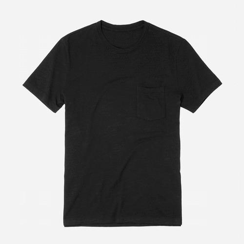 Everlane Men's Cotton Slub Pocket - Muted Black