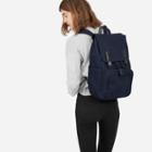 Everlane The Modern Snap Backpack - Navy With Black Leather