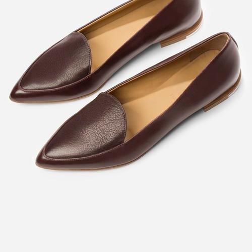 Everlane The Modern Point - Burgundy Tonal
