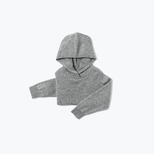 Everlane Mini: Cashmere Hoodie- Lt Grey