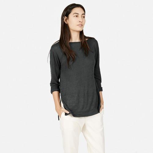 Everlane Women's Linen Long-sleeve Tee - Graphite