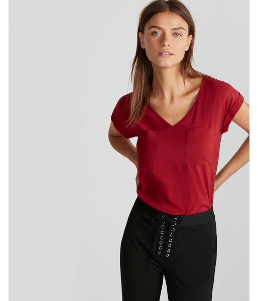 Express Womens Two Pocket V-neck Gramercy Tee
