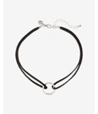 Express Womens Double Suede Chain Choker Necklace