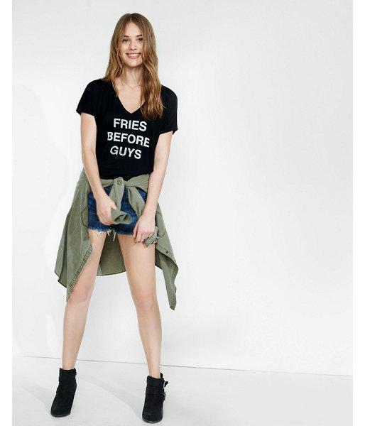 Express Womens Express One Eleven Fries Short Sleeve