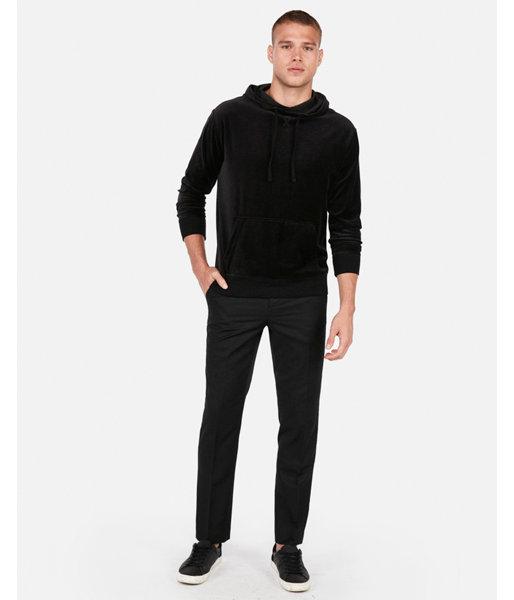 Express Mens Velour Drop Shoulder Popover Hoodie