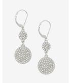 Express Pave Double Disc Earring