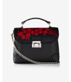 Express Womens Floral Embroidery Top Handle Cross Body Bag