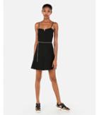 Express Womens V-wire Cami Linen-blend Dress
