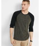 Express Mens Three-quarter Sleeve Baseball T-shirt