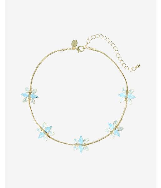 Express Crystal Flower Choker Necklace