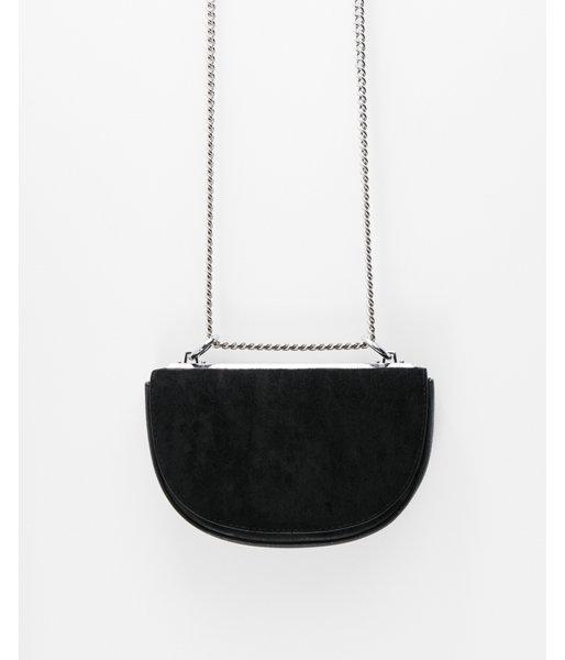 Express Womens Half Moon Chain Strap Cross Body Bag