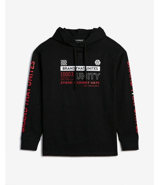 Express Mens Against Hate Graphic Hoodie